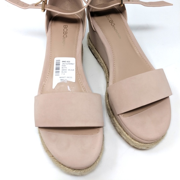 🚨🎉Host Pickx3🎉BCB Pink Shoes Velour Blush Sandals - Picture 3 of 8